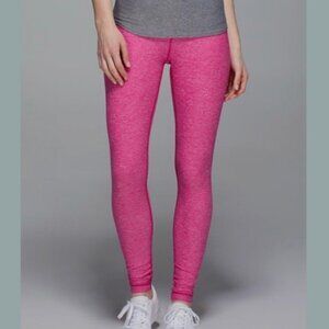 Lululemon Pink Marled Wunder Under Leggings 4